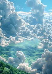 Wall Mural - Beautiful Cloudscape