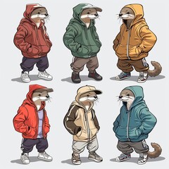 Wall Mural - Otters Streetwear