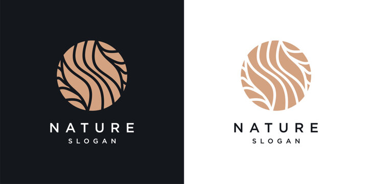 Ecology nature element icon vector logo design template