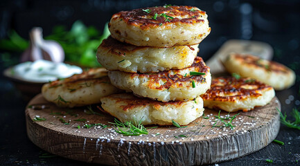 Irish boxty potato pancakes