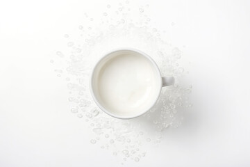 Wall Mural - Milk Splash in a Cup