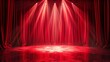 © CoolGraphics - Magic theater stage red curtains show