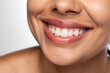 © Alessandro - close up of a woman smiling, perfect teeth of a woman, dental care, advertising for whitening