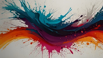 Wall Mural - abstract background with splashes