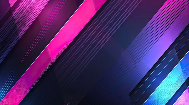 A colorful background with pink and blue stripes