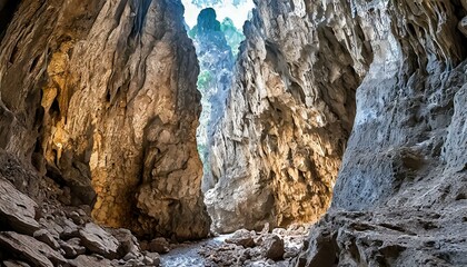 Canvas Print - formation in the cave