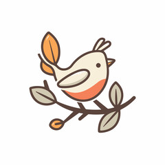 cuckoo in cartoon, doodle style. image for t-shirt, web, mobile apps and ui. isolated 2d vector illu