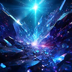 Wall Mural - dimension crystals