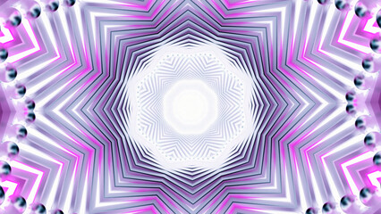 Wall Mural - cosmic space portal tunnel. motion. beautiful relaxing mandala.