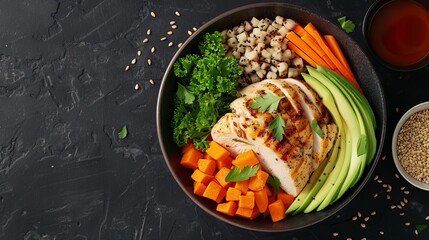 Wall Mural - A beautiful bowl of vegetables