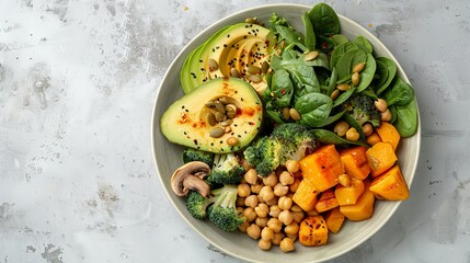 Wall Mural - A beautiful bowl of vegetables