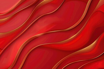 A vibrant abstract background with red and gold wavy lines. Perfect for graphic design projects