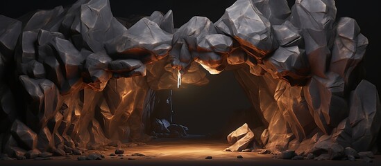 beautiful cave background art colors.