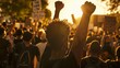 © saritwat - A community coming together in a powerful demonstration of unity and change