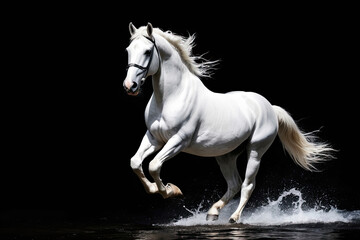 Wall Mural - running horse, realistic images of wild animal
