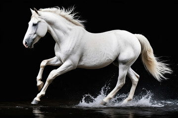 Wall Mural - running horse, realistic images of wild animal