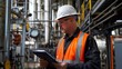 © Sasint - Inspector conducting safety audits in industrial facility