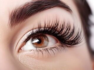 Wall Mural - Soft,Feathery Eyelash Extensions for Radiant,Glamorous Gaze