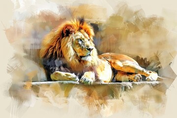Wall Mural - Lion lion wildlife animal.