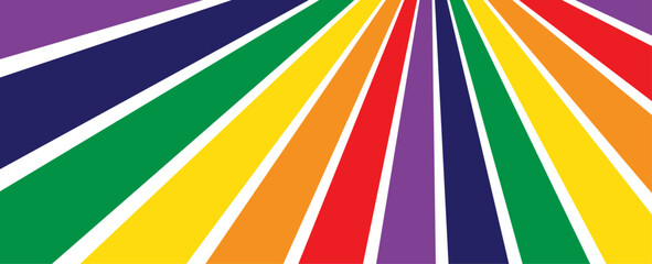 Wall Mural - Celebrating pride month. Pride wavy line. LGBTQ Pride Flag Colours. concept for LGBTQ+ community in pride month. banner, cover, poster, flyer, brochure, sale, web. vector illustration