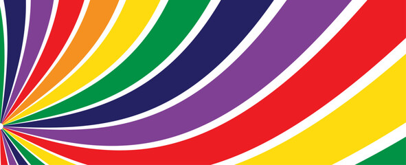 Wall Mural - Pride Gradient background with LGBTQ Pride Flag Colours. banner logo lgbtq pride month with rainbow. Website banner, sale. Symbol of pride month june support. vector illustration