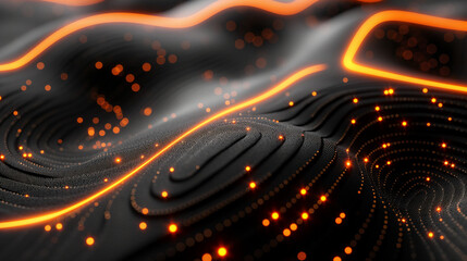 Wall Mural - futuristic tech wallpapers with glowing circuit line patterns, abstract background