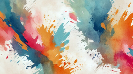 Wall Mural - paint canvas watercolor abstract background 