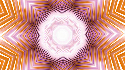 Wall Mural - cosmic space portal tunnel. motion. beautiful relaxing mandala.