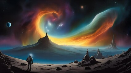 Wall Mural - Galaxy River