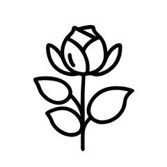 Sticker - Flowers Icon Outline