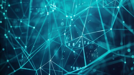 Wall Mural - abstract digital background with binary code and ai algorithms: visual representation of machine lea