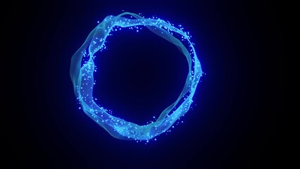 Wall Mural - abstract festive bg with bright reflection. dark room disco lights. seamless looped bg with neon lig