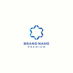 modern smart home logo vector for technology development assistant AI business brand