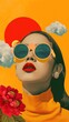 © Rawpixel.com - Collage Retro dreamy south asian art sunglasses lipstick.