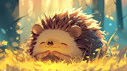 Illustration of a hedgehog