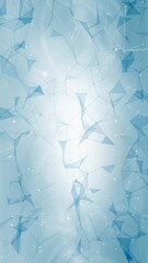 Wall Mural - abstract bright digital loop technology lines dots triangle shapes vertical animation.