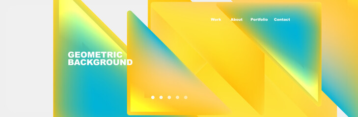Triangle minimal web site page background design. Vector Illustration For Wallpaper, Banner, Background, Card, Book Illustration, landing page