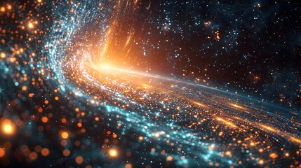 Wall Mural - cosmic innovations predicting celestial events through digital analysis