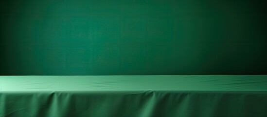 Aufkleber - A copy space image showcasing a background of a green table cloth