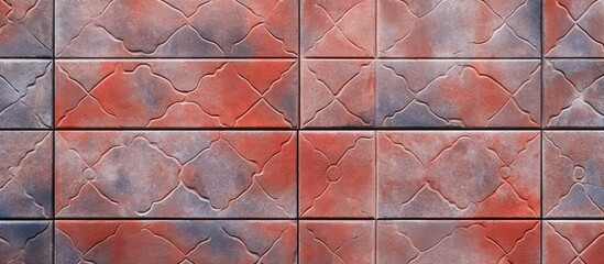 Canvas Print - A detailed shot of a tile ideal for a textured background in an image with copy space