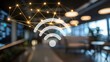 © Billy - Wi-Fi Wireless Connection connects easily through a wireless Internet network to access businesses, social media, and social networks around the world.