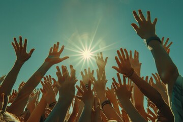 Under the gentle light of the summer sunrise and sunset, a throng of people comes together, enjoying the serene moments of twilight