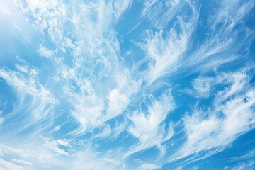 Wall Mural - Abstract white cloud and blue sky in sunny day texture background.