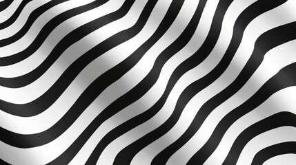  A black-and-white backdrop features a wavy line pattern, resembling waves or zigzags, over its surface