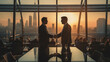 © Nittaya - Successful Business Partnership Two Professionals Shake Hands in a Corporate Environment, Photo shot