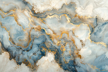 Luxurious Marble Texture with Gold Veins Background