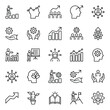© IconStocks - Outline icons set for Up skills.