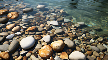 Wall Mural - digital gray stone creek abstract graphics poster background