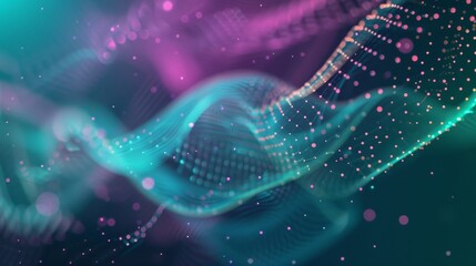 Colorful Back to School background with purple to teal gradient background