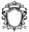 © Thuan - a black and white drawing of a shield